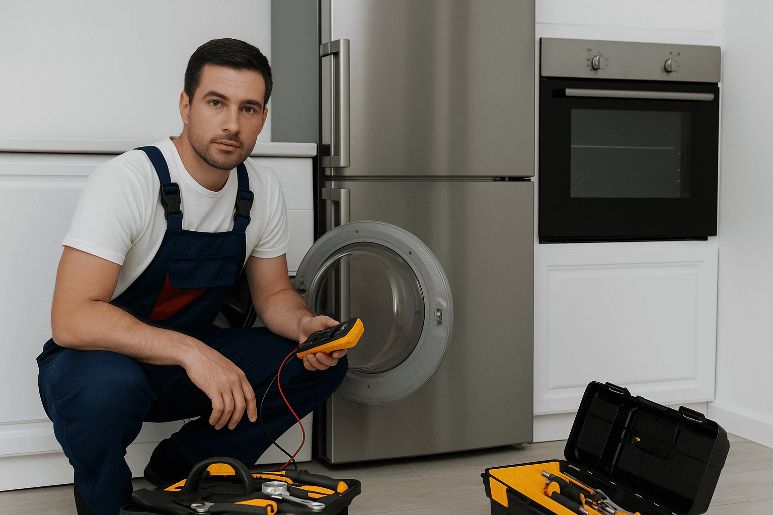 Professional appliance repair technician